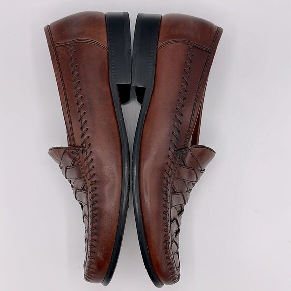 Domani Men’s Loafer Size 9 9M Leather Slip On Brown 18-1001 - Picture 8 of 14